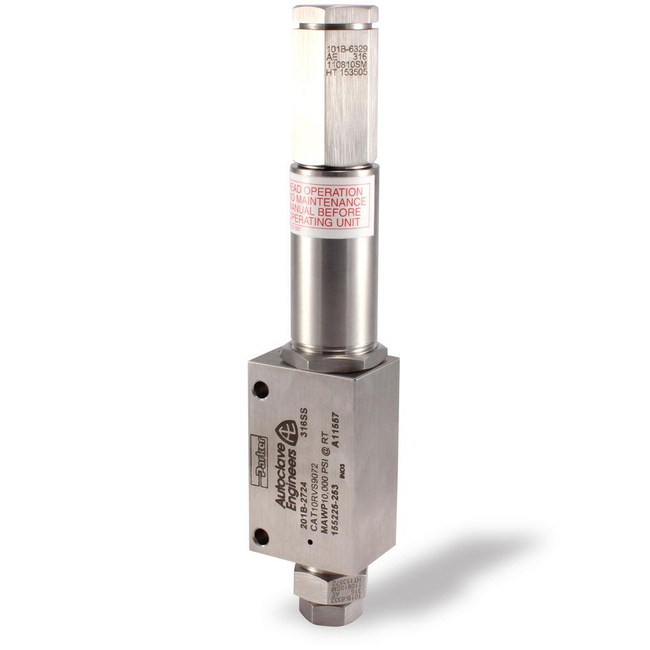 Relief Valve, RVS Series - 20,000 psi